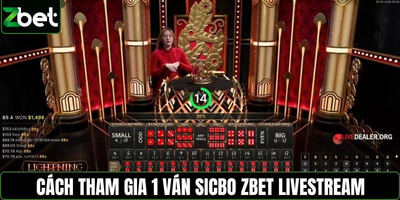 Cách tham gia 1 ván sicbo ZBET livestream