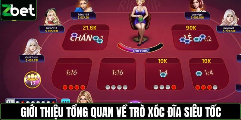 Giới thiệu tổng quan về trò xóc đĩa siêu tốc