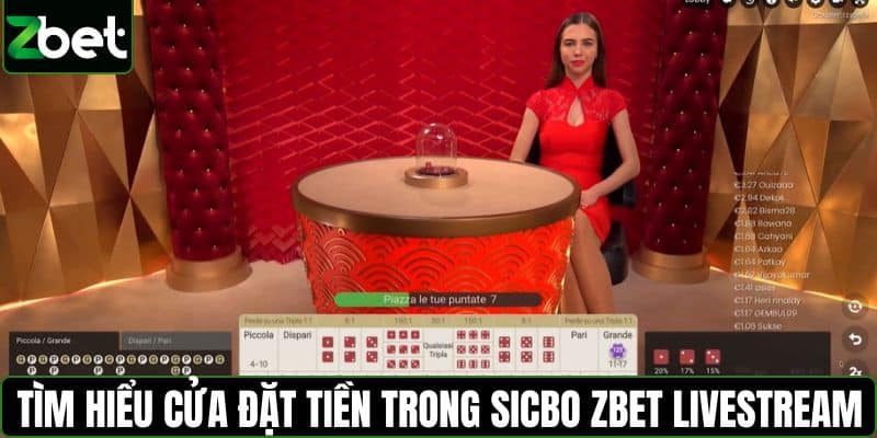 Tìm hiểu cửa đặt tiền trong sicbo ZBET livestream