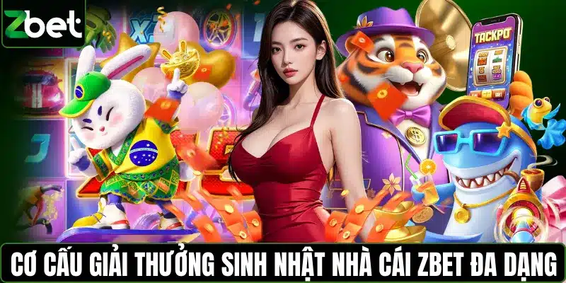 Cơ cấu giải thưởng sinh nhật nhà cái ZBET đa dạng