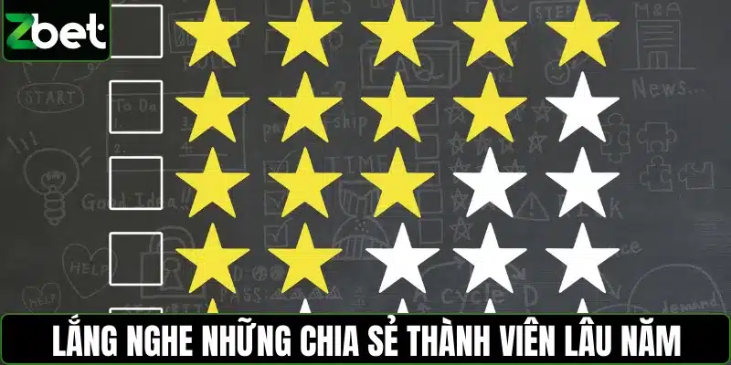 Lắng nghe những chia sẻ thành viên lâu năm